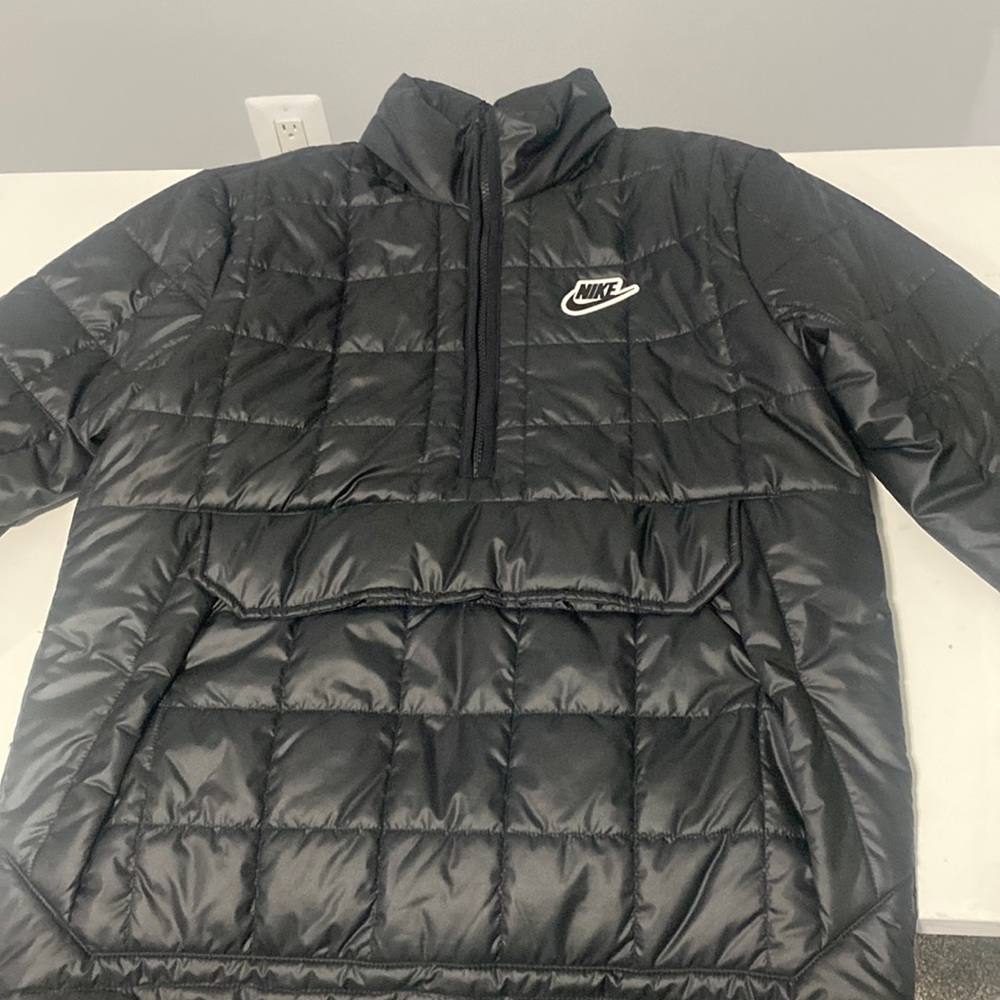 Nike Sportswear Synthetic-Fill Anorak HalfZip Jacket Black CU4418-010 Size Small
